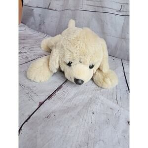 FAO Schwarz Realistic Yellow Lab Golden Retriever Puppy Dog Stuffed Plush 13inch